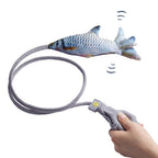 Interactive Cat Toys Cat Moving Fish Realistic Flopping Fish Cat Kicker Catnip Toys with Air Bag Funny Flipping Exercise