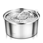 Best Seller OEM 3.2L Stainless Steel Cat Water Fountain Automatic Pet Water Dispenser with Charging Power Source
