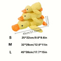Plush Duck Shape Dog Squeaky Toy Bite-Resistant Soft Chew Toy for Medium to Small Breeds with Interactive Sound Dog Training Toy