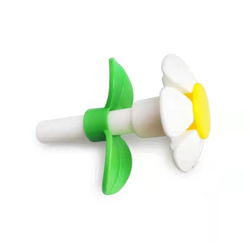 Handmade Plastic Flower Water Tap for Pet Drinking Fountain Replaces Bowl Dispenser Provides Fresh Water for Cats and Dogs