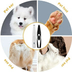 Electronic Pet Nail Hair Trimmer Grinder Cat Dog Pet Grooming Tool Shearing Cutter USB Rechargeable Dog Haircut Paw Shaver