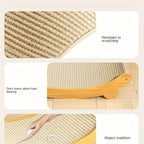 Deluxe Sisal Cat Bed Cat Scratch Board Detachable Washable Comfortable Pet Hammock for Cats Toys Pet Accessories