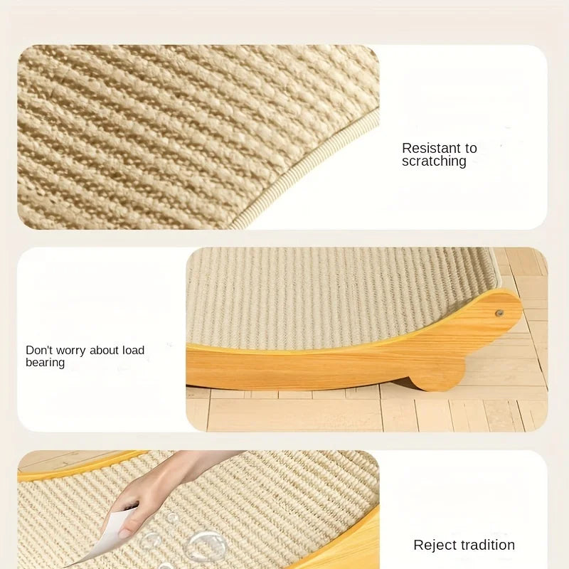 Deluxe Sisal Cat Bed Cat Scratch Board Detachable Washable Comfortable Pet Hammock for Cats Toys Pet Accessories