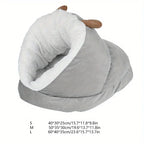 Soft Cat Nest Winter Warm Sleeping Bag Closed Special Cat Mattress Winter Slippers for Small Cats Bed