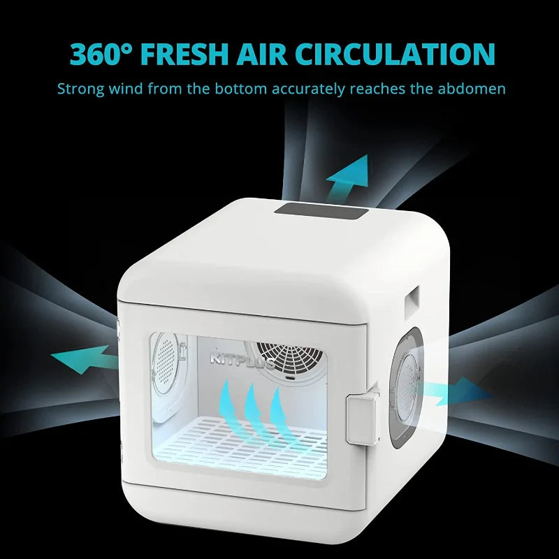Electronic Pet Dog Hair Dryer Box Quiet Cat Hair Dryer 60L Fast Drying Blower Intelligent Control Adjustable 360 Degree Wind