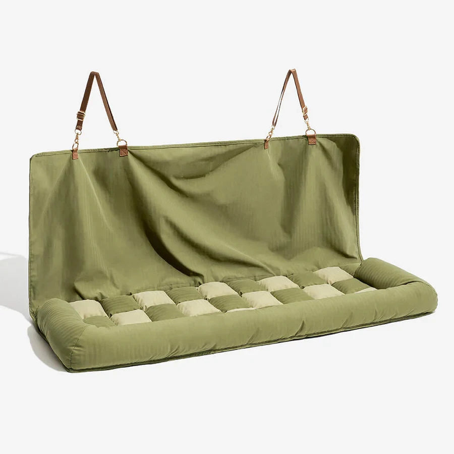 Chessboard Travel Bolster Dog Car Seat Luxury Dog Beds Pet Beds Pet Car Seat with Safety Buckle Car Seat Covers Customized LOGO