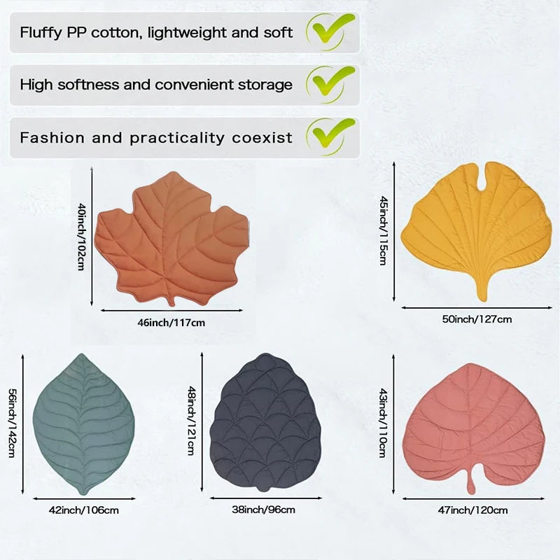 Decorative 3D Leaves Shaped Pet Blanket Cushion Household Cat Dog Blanket Soft Cooling Dog Mat Blankets for Dog Bed Couch Sofa