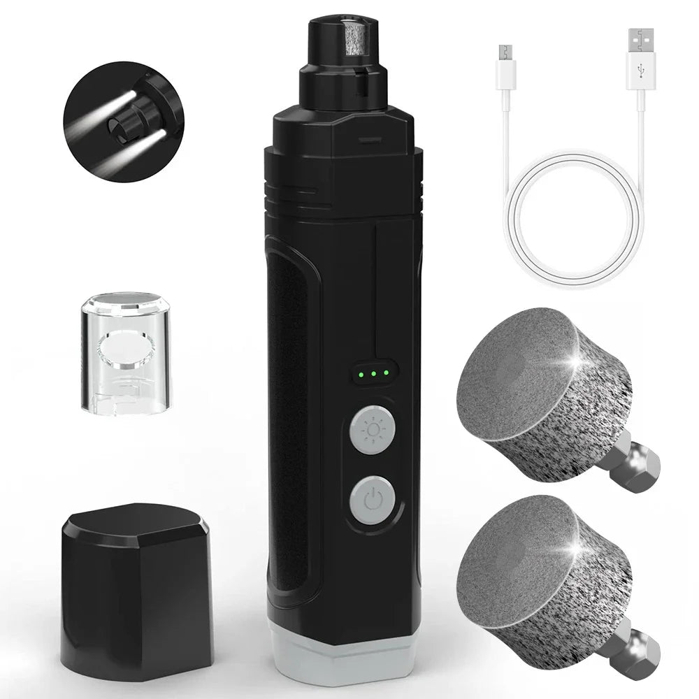 Electric Dog Nail Clippers for Dog Nail Grinder USB Charging Pet Trimmer Quiet Cat Dogs Paws Nail Grooming Tools Cat Claw Cutter