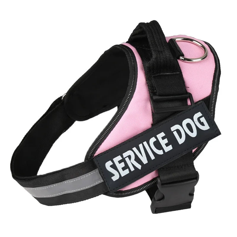 Custom Dog Harness Vest ID Patch Reflective Breathable Adjustable Pet Harness Designer Dog Harness Outdoor Dog Products