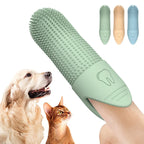 Dog Toothbrush 360 Degree Cleaning Finger Toothbrush for Dogs Food Grade Silicone Dog Finger Toothbrush for Cats Dental Care