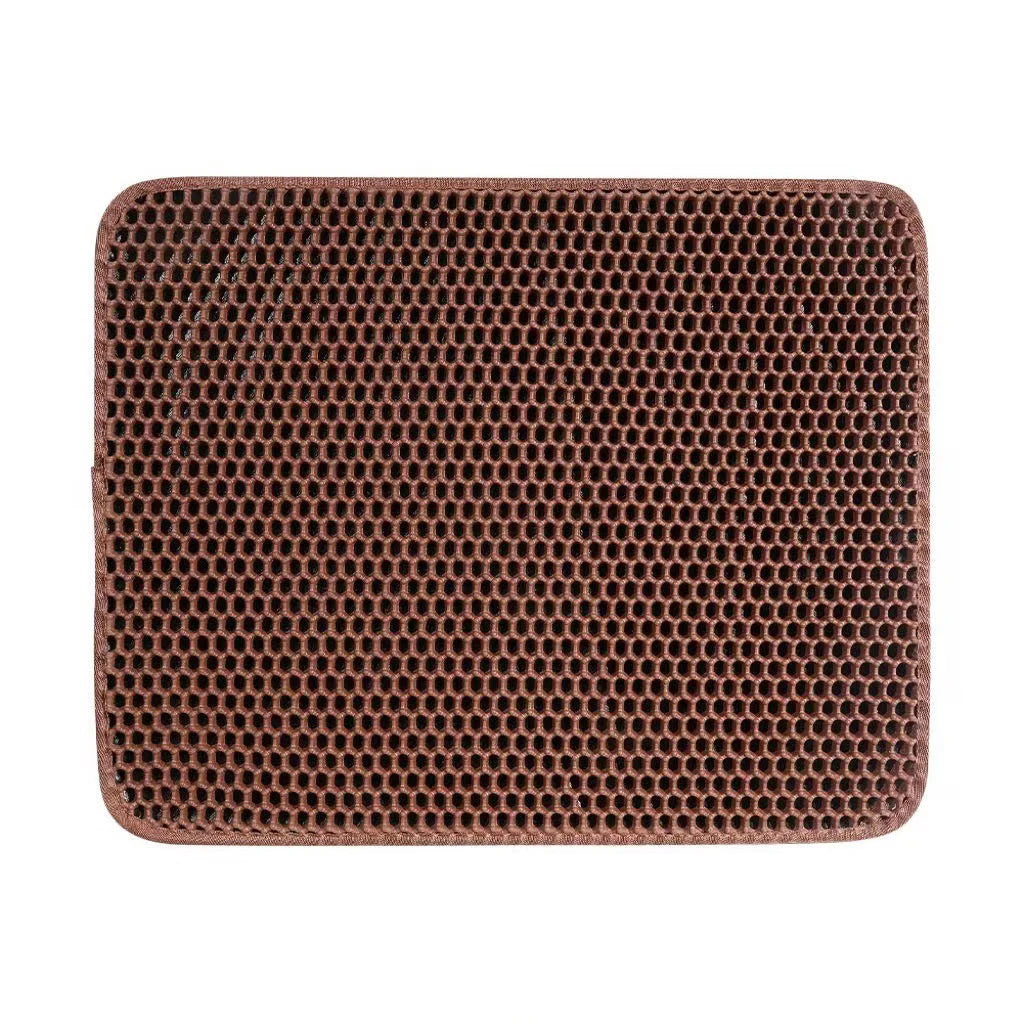 Pet Cat Litter Mat Waterproof EVA Double Layer Cat Litter Trapping Pet Litter Box Mat Clean Pad Products for Cats Accessories