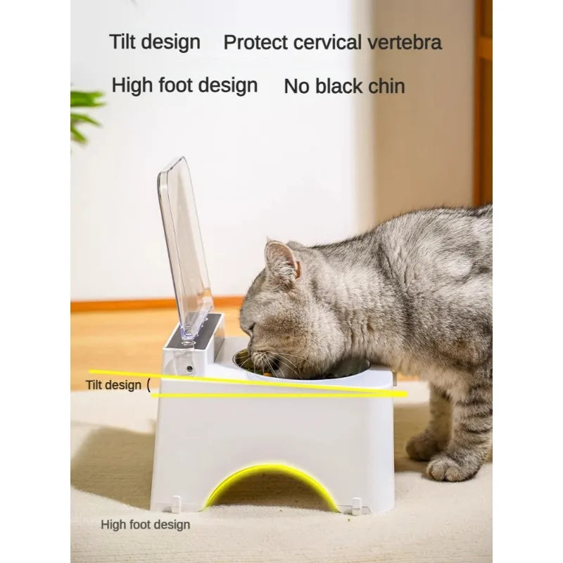 Smart Cat Feeder Plastic Cat & Dog Automatic Infrared Sensor Intelligent Lid Opening Anti-Mouse Pet Food Bowls
