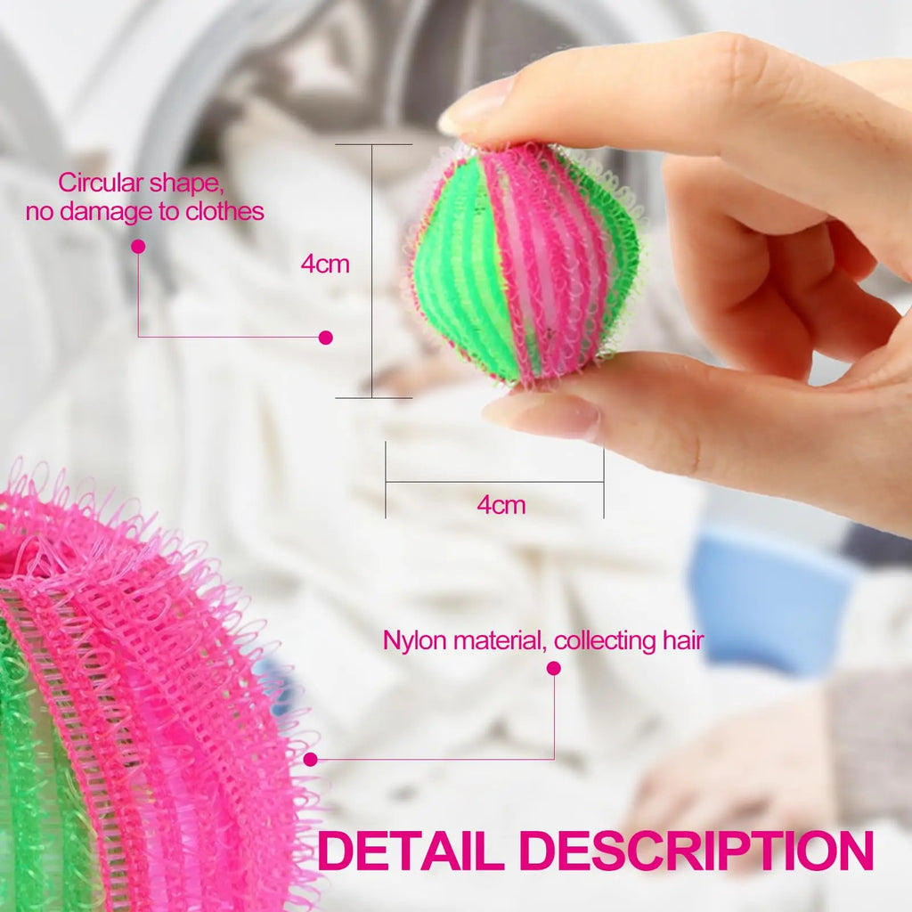 12 PCS Pet Hair Remover for Laundry Reusable Pet Hair Trap for Dog and Cat Hair Effectively Suitable for Washing Machines