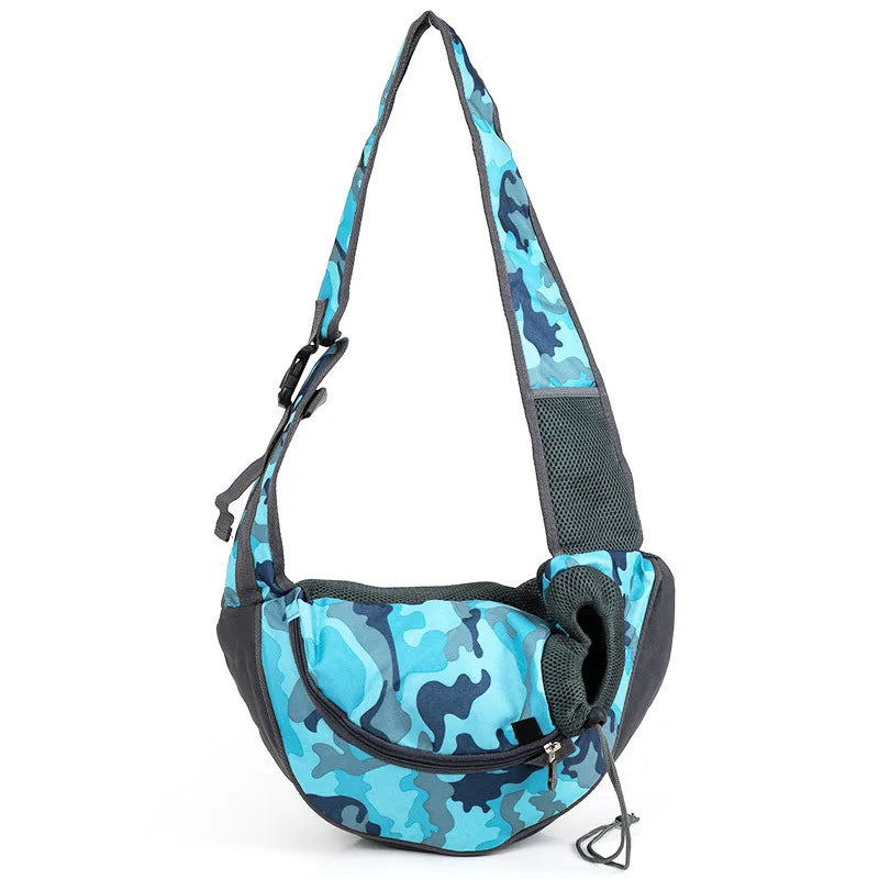 Fashionable Nylon Pet Cat Carrier Bag Comfortable Hand-Free Shoulder Sling Tote Outdoor Puppy Backpack Zipper Manufactured