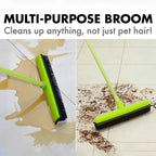 Telescopic Rubber Eco-Friendly Water Resistant Pet Hair Removal Broom Dog Hair Brush Dust Scraper Carpet Sweeper Wash Mop Window