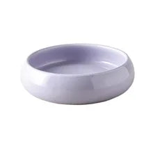 High Capacity White Ceramic Cat Bowl Large Wide Mouth Monolayer for Protection Cervical Vertebrae for Cat Food Rice Other Meals