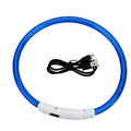 LED Light Dog Collar Waterproof Glow-in-the-Dark Pet Collar Reflective Luxury Nylon TPU Cuttable Puppy Collar Small Large Dogs