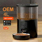 OEM 4L Automatic Pet Feeder APP WIFI Control Smart Pet Feeder Pet Food Dispenser Time Seting Auto Cat Feeder Manufacturer