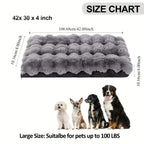 Luxury Extra Large Orthopedic Dog Bed with Anti-Slip Removable Washable Cover Soft Plush Faux Fur Fluffy Mat Cats Winter Season