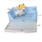 Large Eco-Friendly Rabbit Toilet Trainer Potty Corner Tray Litter Drawer for Adult Hamster Guinea Pig Galesaur Bunny Pet Pan