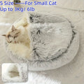 Summer All Seasons Round Shape Long Plush Warm Cozy Comfy Pet Dog & Cat Bed Large Dog Cushion