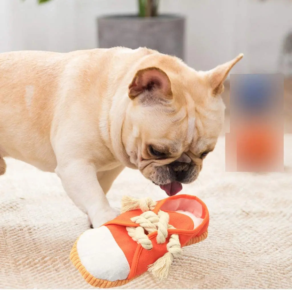Shoe Dog Chew Toys for Small Medium Dogs Pet Dog Plush Animal Chewing Toy Pet Manufacturer Interactive Pet Toy
