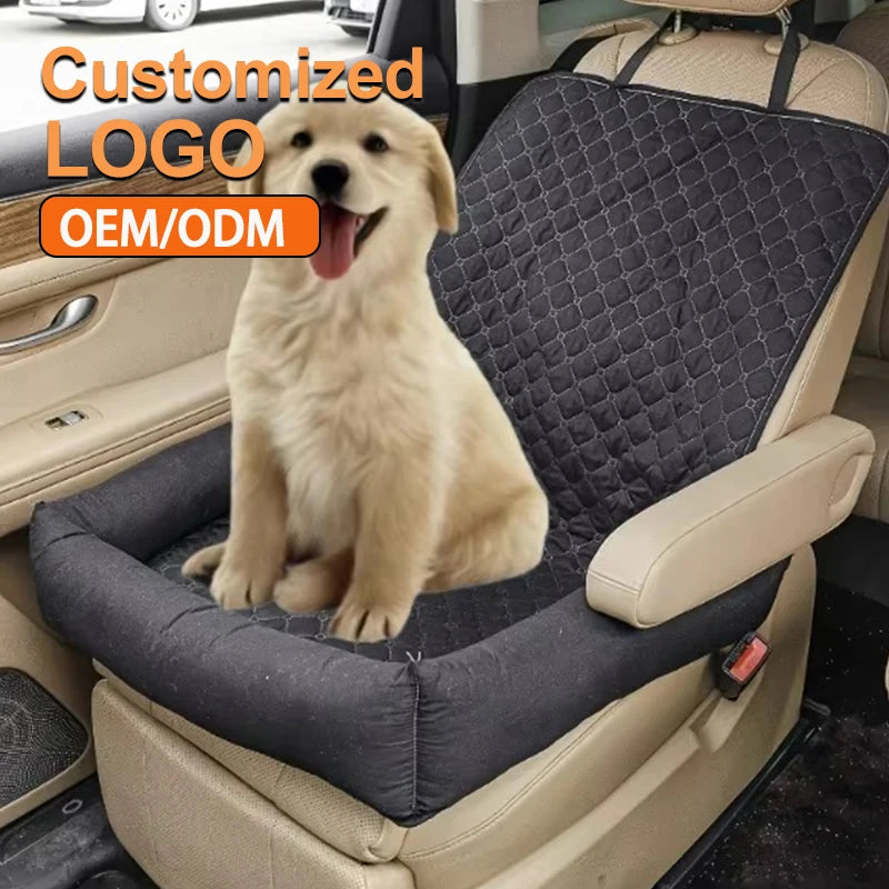 Removable and Washable Pet Bed for Cars and Non-Slip Suitable for Dogs All Sizes Designed for Use in the Front Seat