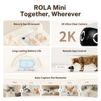 Indoor Cat Toy with Pulley and HD Camera Two-way Voice Call & Privacy Management Smart Robot Interactive Cat Toys