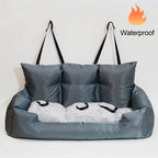 Luxury Dog Beds Waterproof Dog Car Seat Luxury Pet Car Seat Cat Beds Portable Travel Dog Car Backseat Pet Carrier Bag Pet Beds
