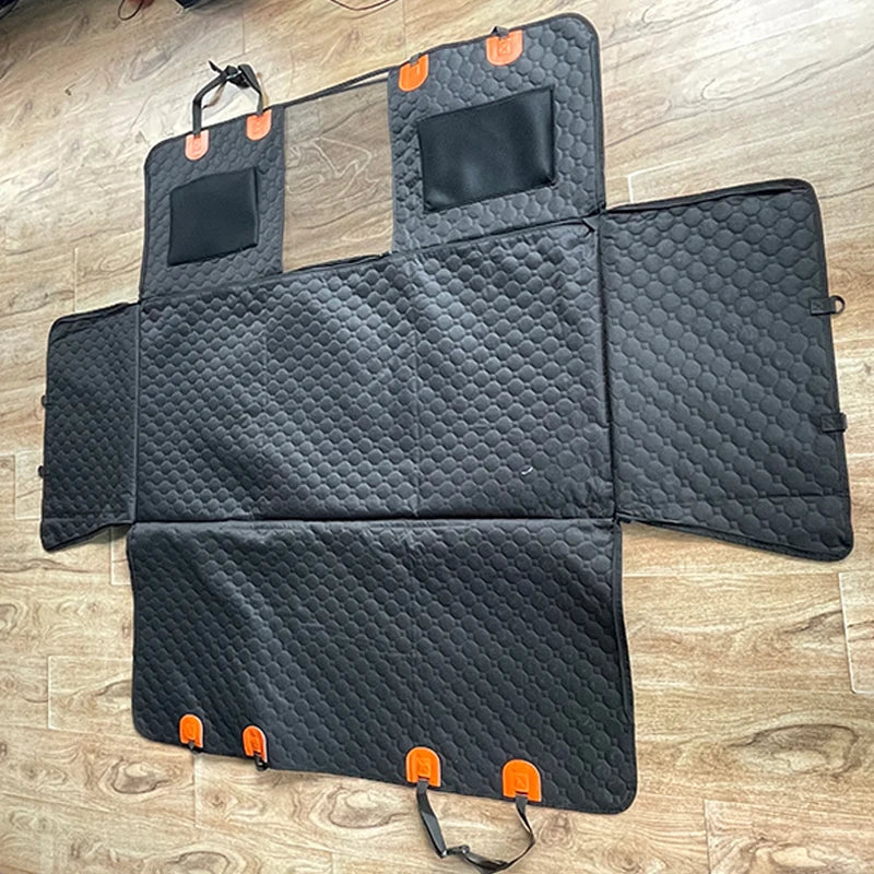 Luxury Extended Dog Car Seat Cover Car Bed Pet Backseat Cover Anti-Slip Waterproof Pet Mat for Car SUV Truck Dog Products
