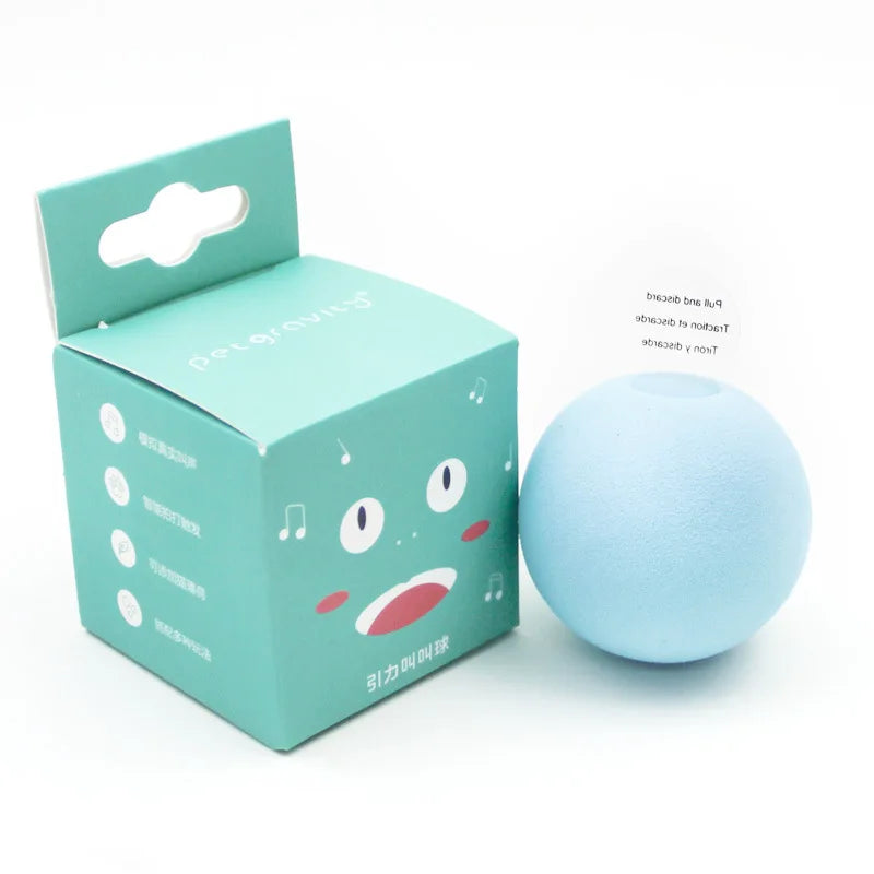 Interactive Cat Ball Smart Cat Toys Plush Electronic Pet Catnip Toy Training Kitten Touch Sounding Squeak Toy Ball Cat Supplies