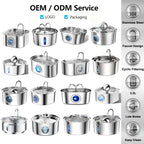 3.2L Smart Cat Water Fountain Pet Water Fountain Stainless Steel Pet Water Dispenser Automatic Cat Fountain Cat Products