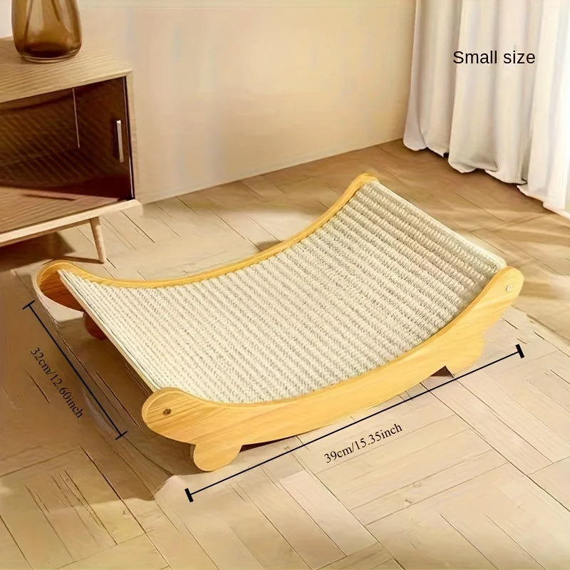 Deluxe Sisal Cat Bed Cat Scratch Board Detachable Washable Comfortable Pet Hammock for Cats Toys Pet Accessories