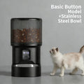 OEM 4L Automatic Cat Feeder with Camera 2.4G WiFi Pet Food Dispenser Smart Voice Recorder APP Control with Stainless Steel Bowl