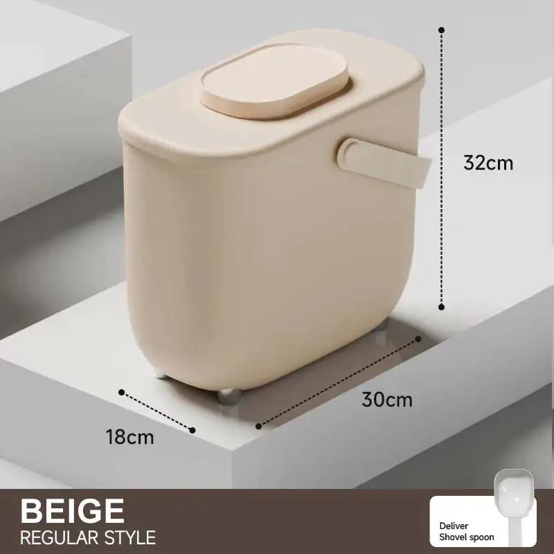 10L Intelligent Vacuum Pet Food Storage Bucket With Large Capacity Rechargeable Fresh-Keeping Sealed Container for Cat and Dog