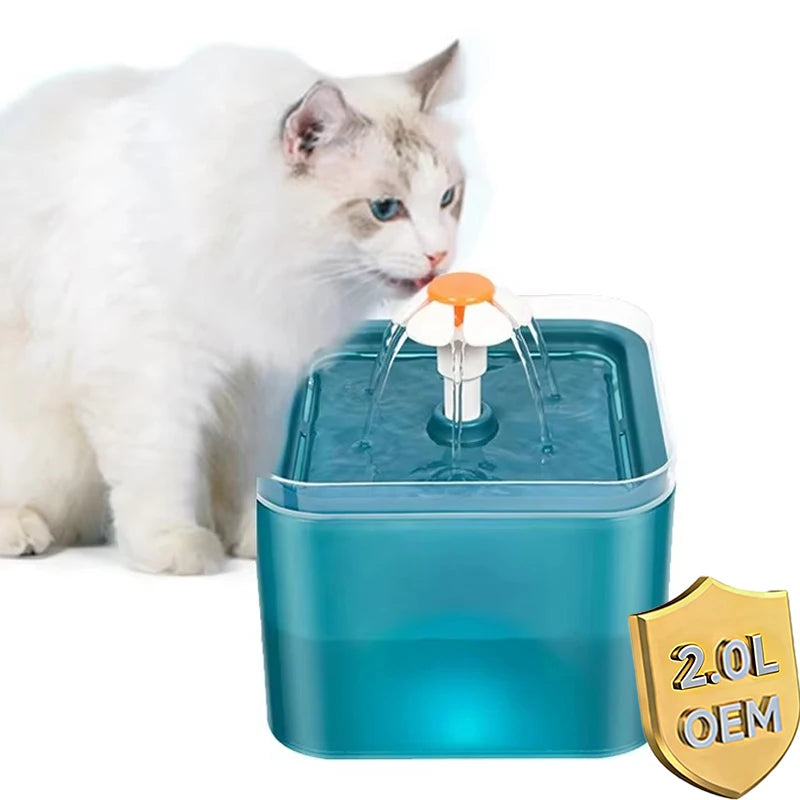 Pet Water Dispenser Automatic Pet Drinking Feeder Cat Water Fountain LED Water Level Display Cat Products