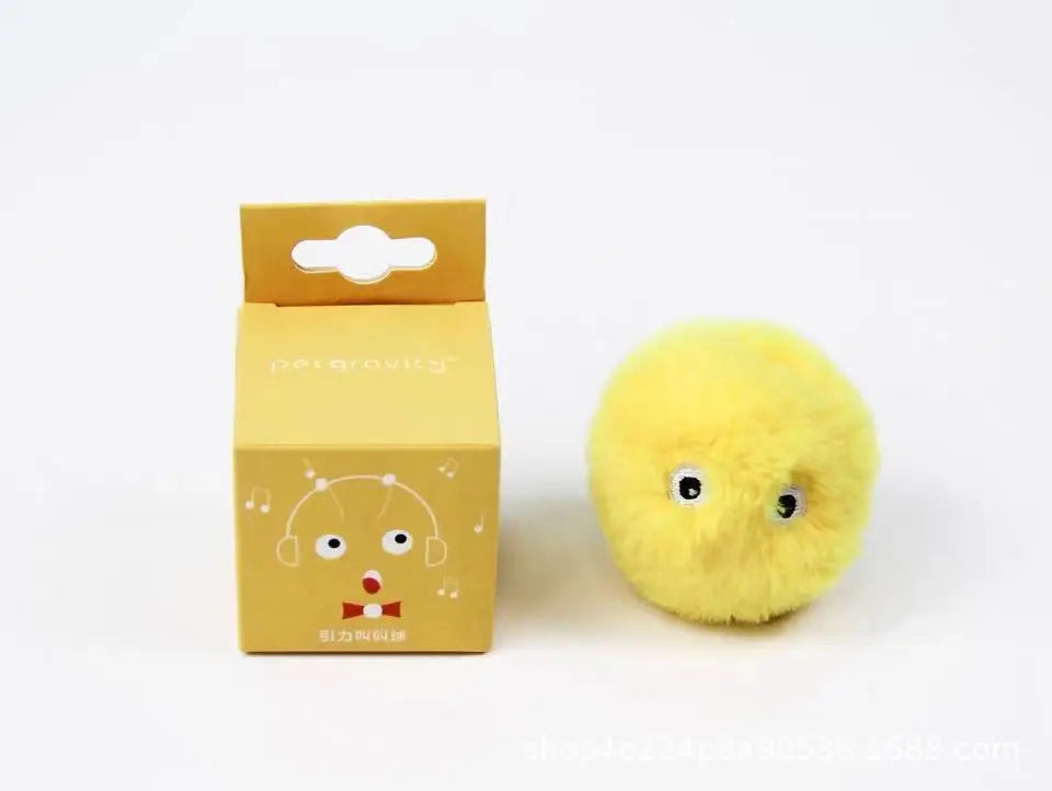 Interactive Ball Smart Cat Toys Plush Electric Catnip Training Toy Kitten Touch Sounding Pet Product Squeak Toy Ball