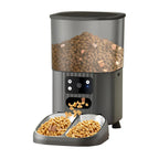 OEM 4.5L Large Capacity Automatic Pet Feeder with Camera Durable Bowls Plastic WIFI APP Voice Rechargeable Smart Pet Feeder
