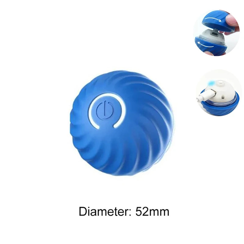 Interactive Electronic Dog & Cat Toy Ball-Smart Moving Automatic Jump & Roll Eco-Friendly Silicone Fashion & Luxury Style