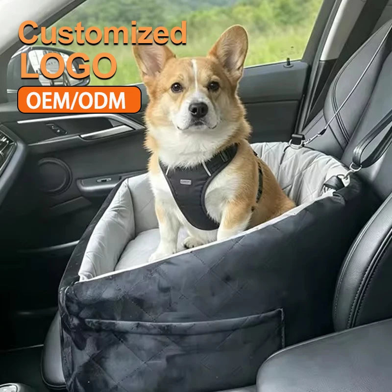 2026 New Custom Cooling Summer Dog Car Seat for Dogs OEM ODM Outdoor Travel Waterproof Dog Beds for Small Medium Dogs