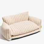 Custom Luxury Dog Sofa Bed Striped Lambswool Double Layer Dog Bed Cat Beds Cat Sofa Dog Products