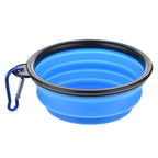 Large 1000ml Collapsible Silicone Pet Bowl Portable Outdoor Travel Dog Cat Food Container Feeder Dish Durable Plastic Puppy Bowl