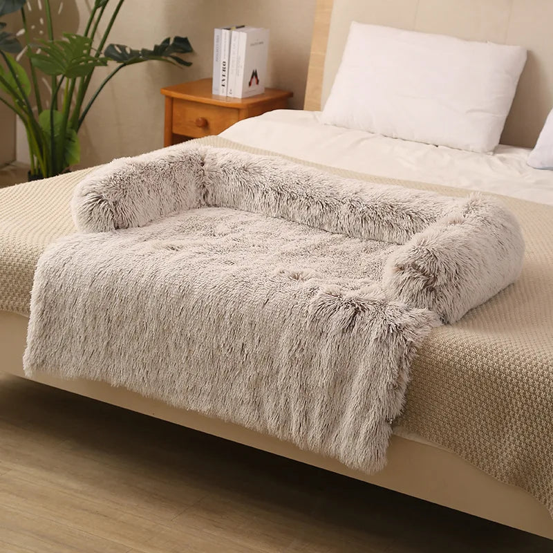 Detachable Pet Sofa Protector Washable Large Dog Bed Calming Bed for Large Dogs Pad Blanket Winter Warm Cat Bed Mat Couches