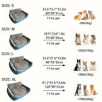Luxury Extra-Large Dog Bed Plush Pet Sofa with High Backrest Solid Pattern All-Season Comfort Easy-Clean Cover for Large Dogs