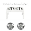 Elevated Dog Bowls with Slow Feeder Dog Bowl Stainless Steel Bowls Adjustable Pet Feeder Stand for Large Medium Dog Products