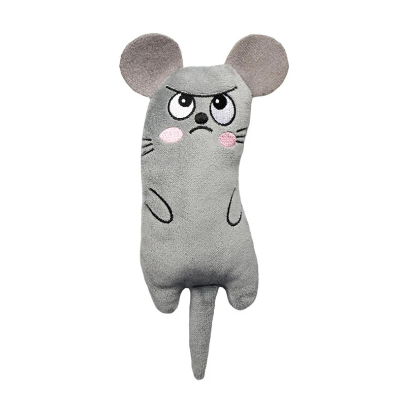 Teeth Grinding Catnip Cat Toys Funny Interactive Plush Toy Interactive Bite Resistant Cat Chew Toy Cat Kitten Entertaining