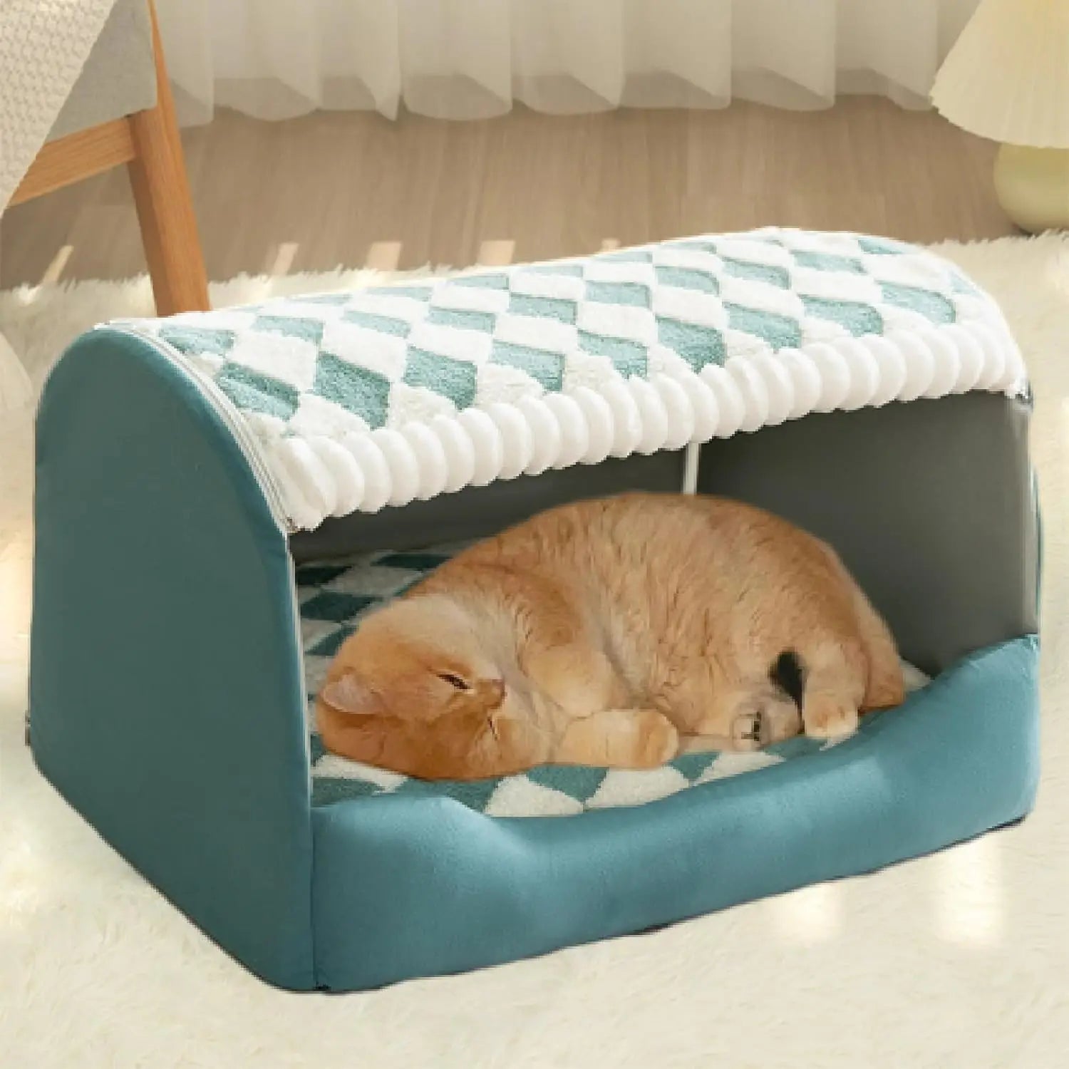 Cozy Dog Beds Indoor Pet House With Soft Mat Dog Cushion Sleeping Comfortable Cat Bed for Small Medium Dogs
