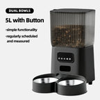 OEM 5L Smart Cat Feeder With Camera 5G Tuya APP Control Automatic Dog Feeding Machine Automatic Pet Feeder
