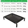 Large Breathable Mesh Dog Bed Off-The-Ground Moisture-Proof with Removable Washable Feature Universal Camp Pet Bed for Summer
