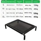 Large Breathable Mesh Dog Bed Off-The-Ground Moisture-Proof with Removable Washable Feature Universal Camp Pet Bed for Summer